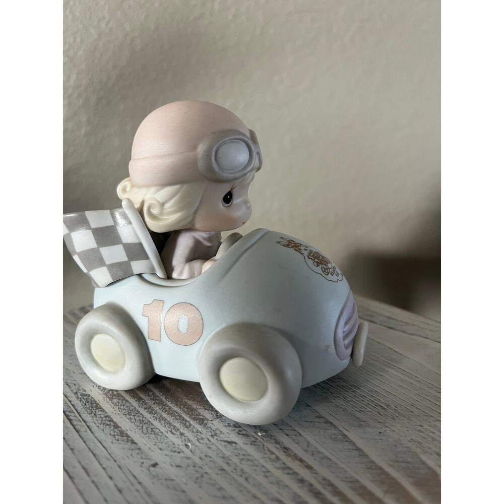 Rare Precious Moments Enesco Race Car Figurine Collectors Club Special Edition